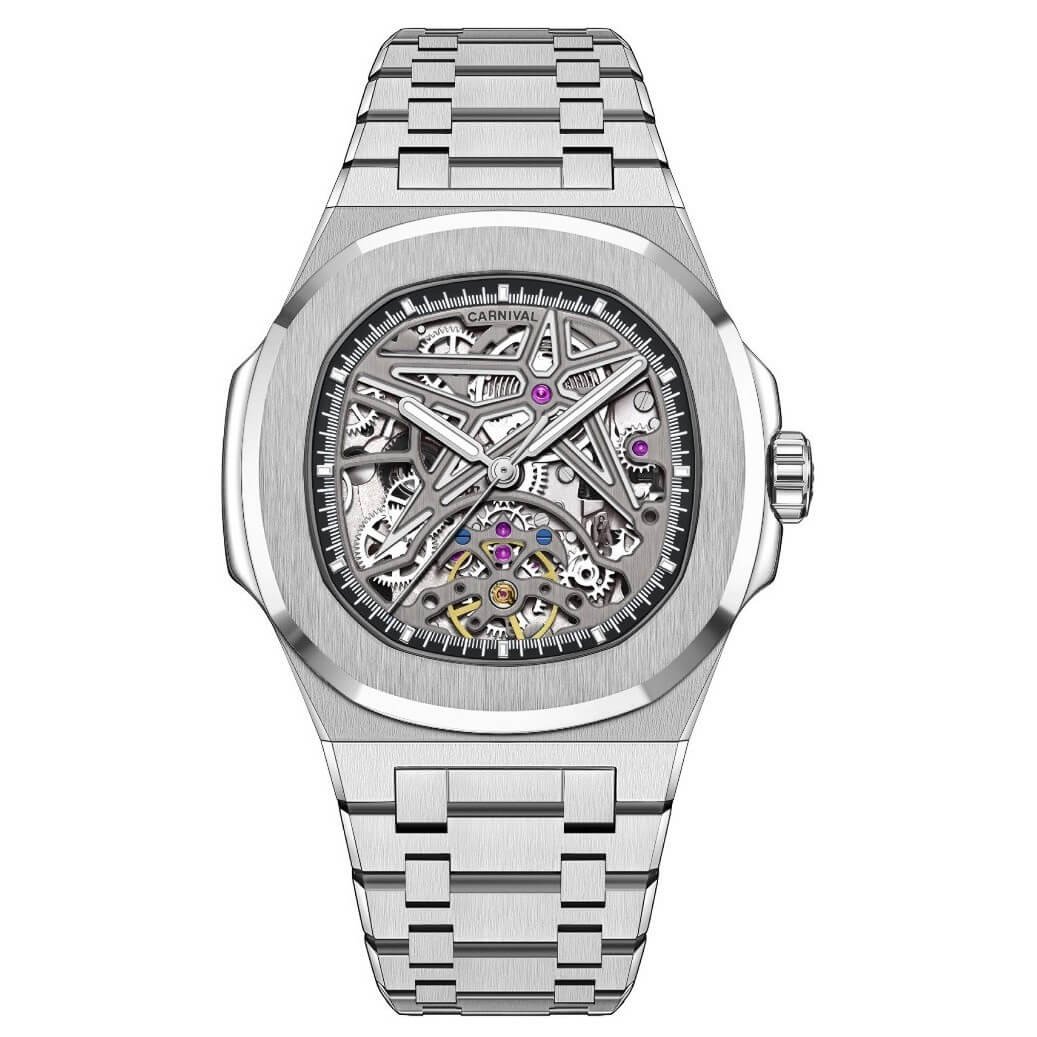 Đồng Hồ Nam Carnival 8118G Silver 40mm