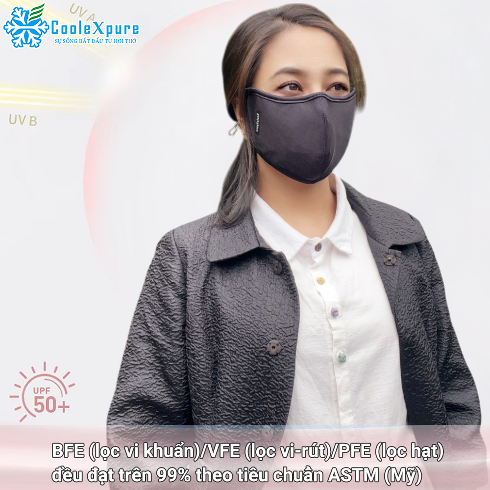 Khẩu trang lọc khí hại PM2.5, Chống UV, Giữ ẩm da CooleXpure CLB24099-29