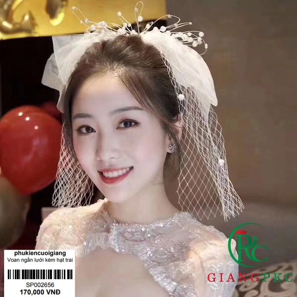 Khăn che mặt cô dâu