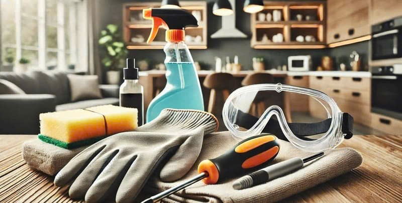 Chuẩn bị các vật dụng cần thiết trước khi tiến hành vệ sinh điều hòa âm trần