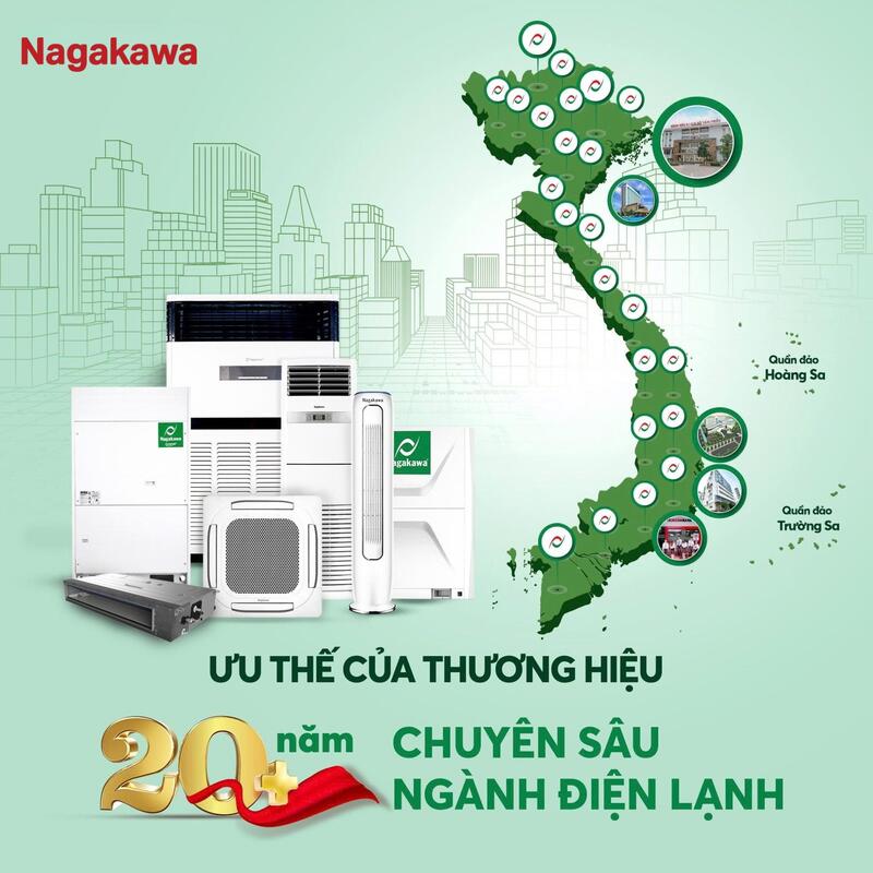 Nagakawa cam kết xử lý mọi sự cố của điều hòa một cách nhanh chóng và hiệu quả nhất