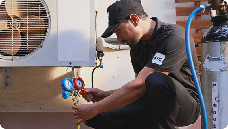 Hệ thống được hút chân không, nạp gas đủ tiêu chuẩn và chạy thử để kiểm tra hiệu suất làm lạnh.