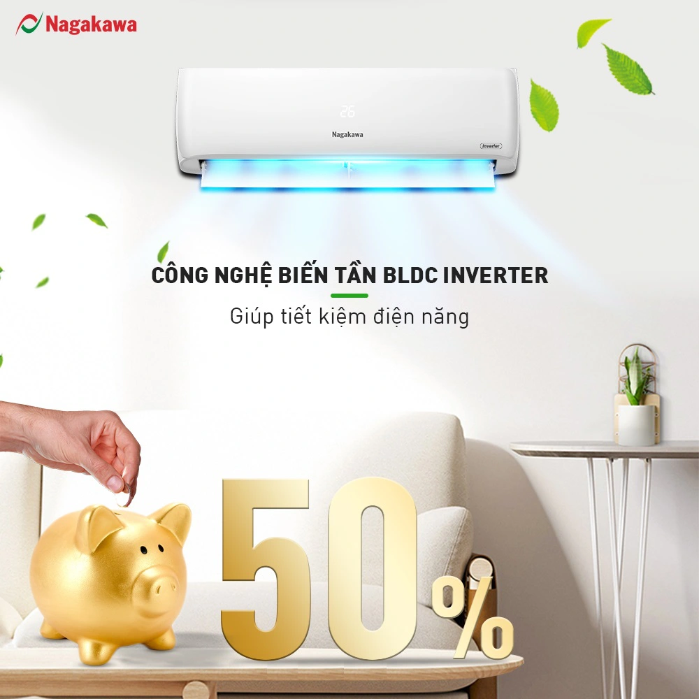 Công nghệ Inverter giúp máy lạnh có khả năng tiết kiệm điện năng mạnh mẽ