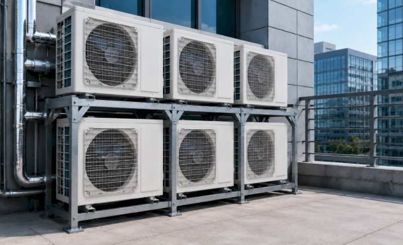 Cục nóng đặt so le cần cách nhau một khoảng trống