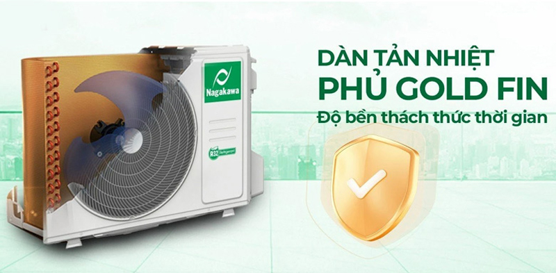 Dàn tản nhiệt phủ Gold Fin chống chịu tác động của thời tiết