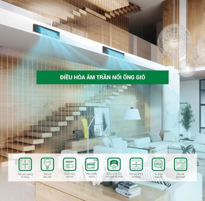 Điều hòa âm trần nối ống gió Nagakawa