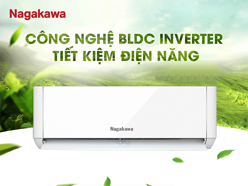 Mẫu điều hòa của Nagakawa được tích hợp chế độ hút ẩm DRY