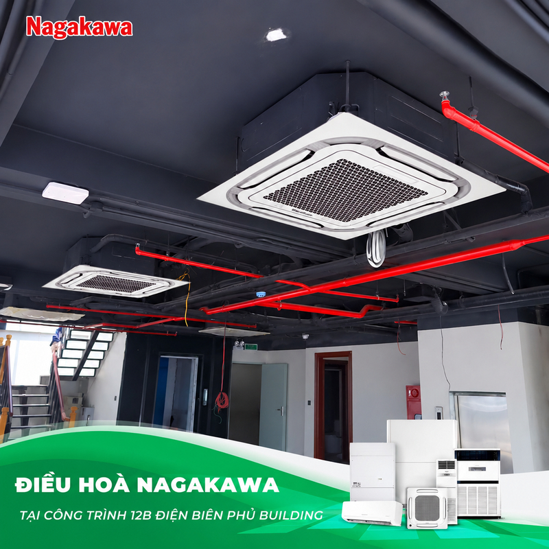 Điều hoà Nagakawa mang lại không gian sang trọng, tiện nghi