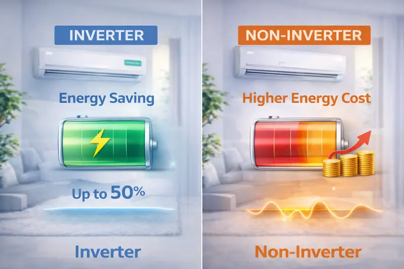 Inverter tiết kiệm điện tốt hơn khi sử dụng lâu dài và liên tục.