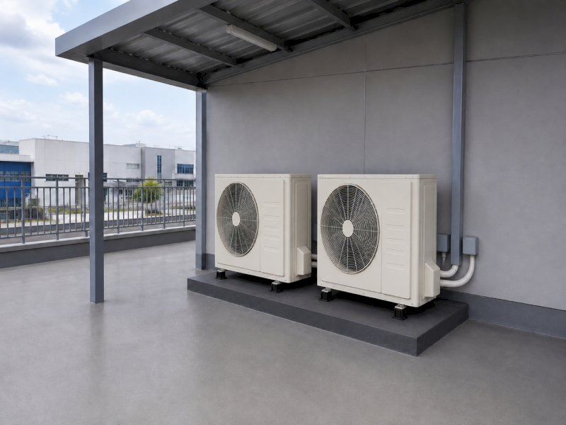 Cục nóng cần chừa khoảng thoáng quanh vật cản