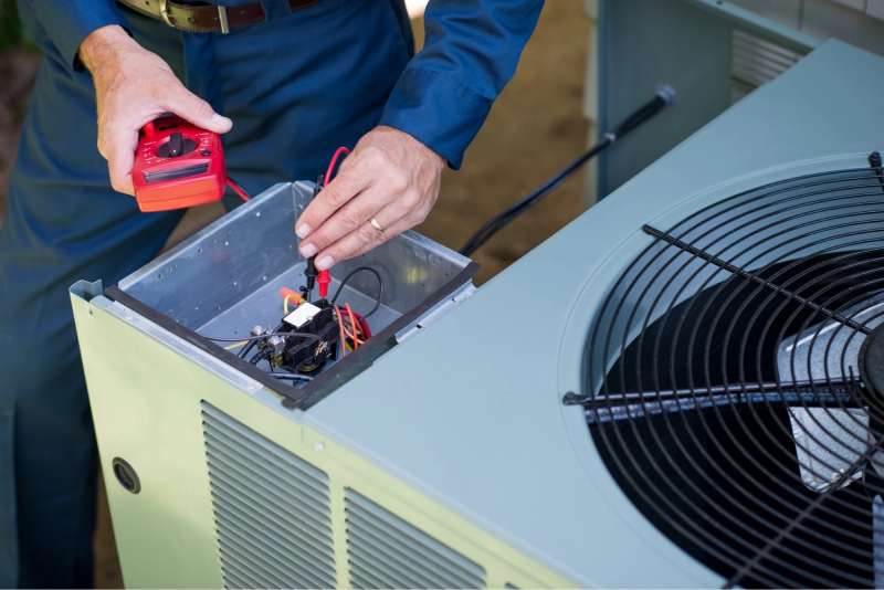 Kiểm tra lần cuối các bộ phận trước khi lắp ráp lại điều hòa trung tâm
