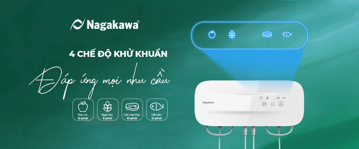 4 CHẾ ĐỘ KHỬ KHUẨN - ĐÁP ỨNG MỌI NHU CẦU