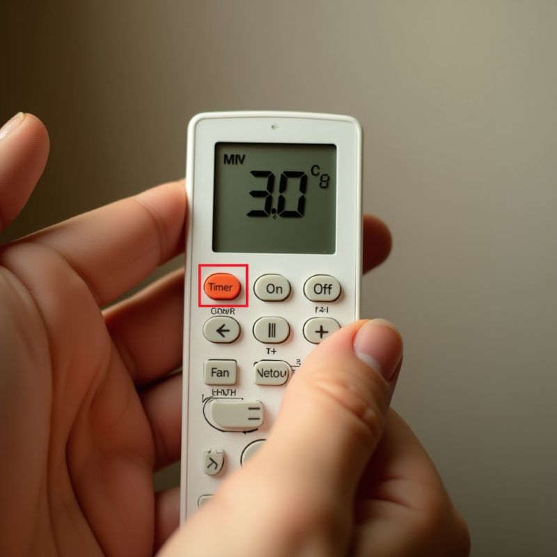 Nhấn vào nút Timer để thiết lập chế độ hẹn giờ cho chế độ Ngủ