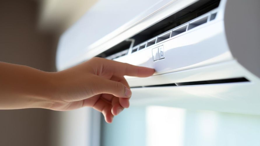 Hướng điều khiển về phía chính giữa điều hòa để mắt thần nhận được tín hiệu