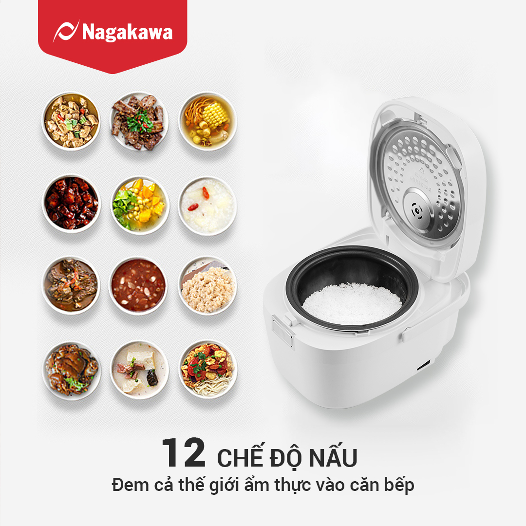 Nồi cơm điện cao tần có các chế độ nấu khác nhau làm đa dạng những bữa ăn trong gia đình