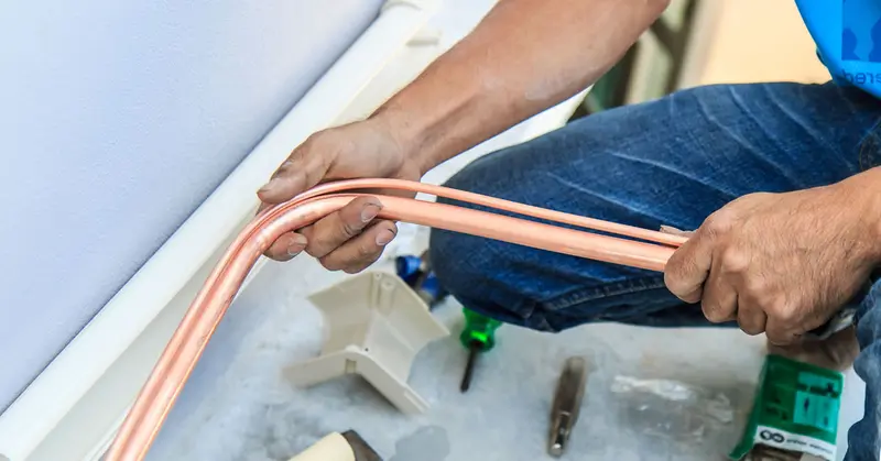 Ống đồng máy lạnh hoàn toàn có thể nối được bằng phương pháp hàn nhiệt hoặc sử dụng khớp nối chuyên dụng