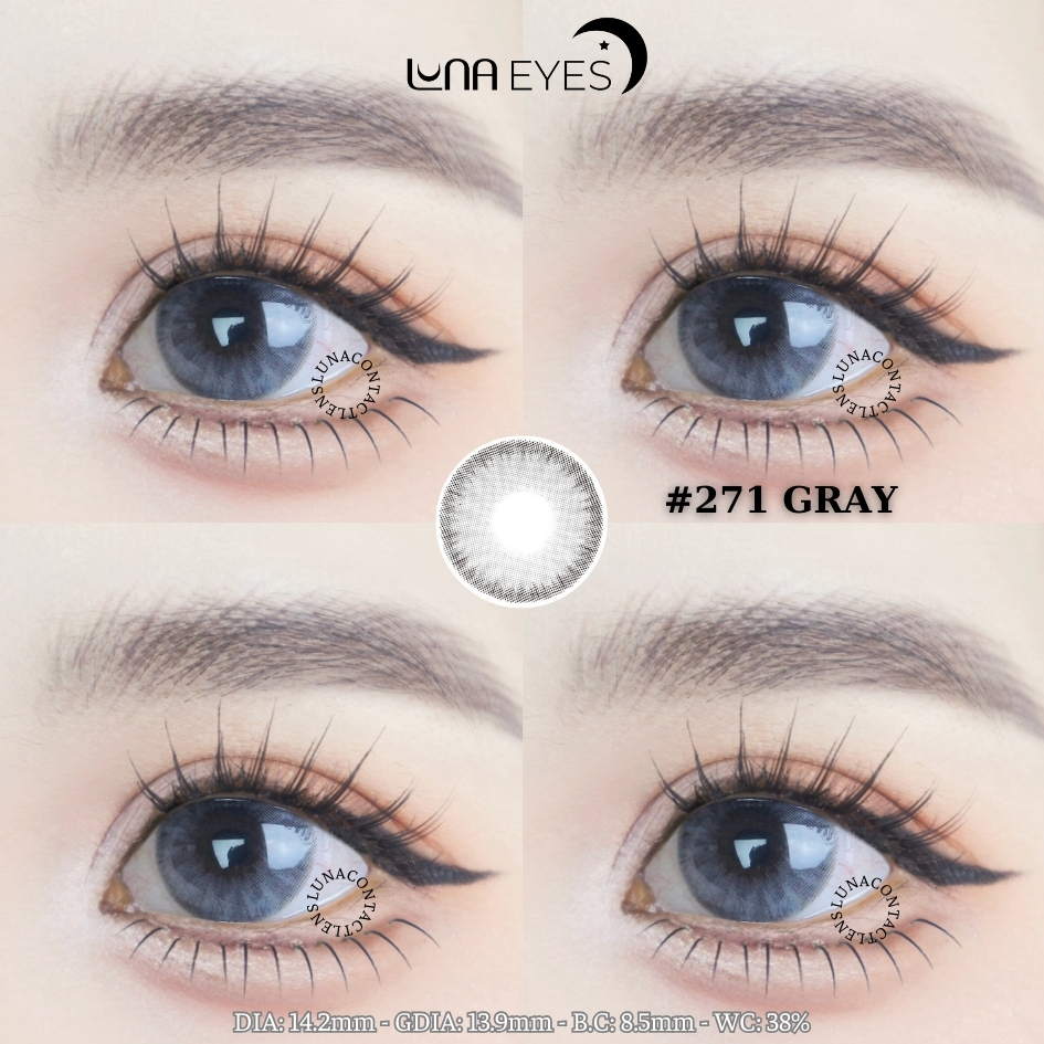 (Luna Eyes) 271 GRAY - size vừa
