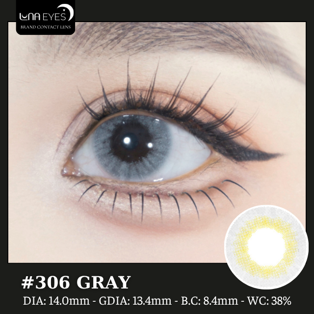 (Luna Eyes) 306 GRAY - size nhỏ