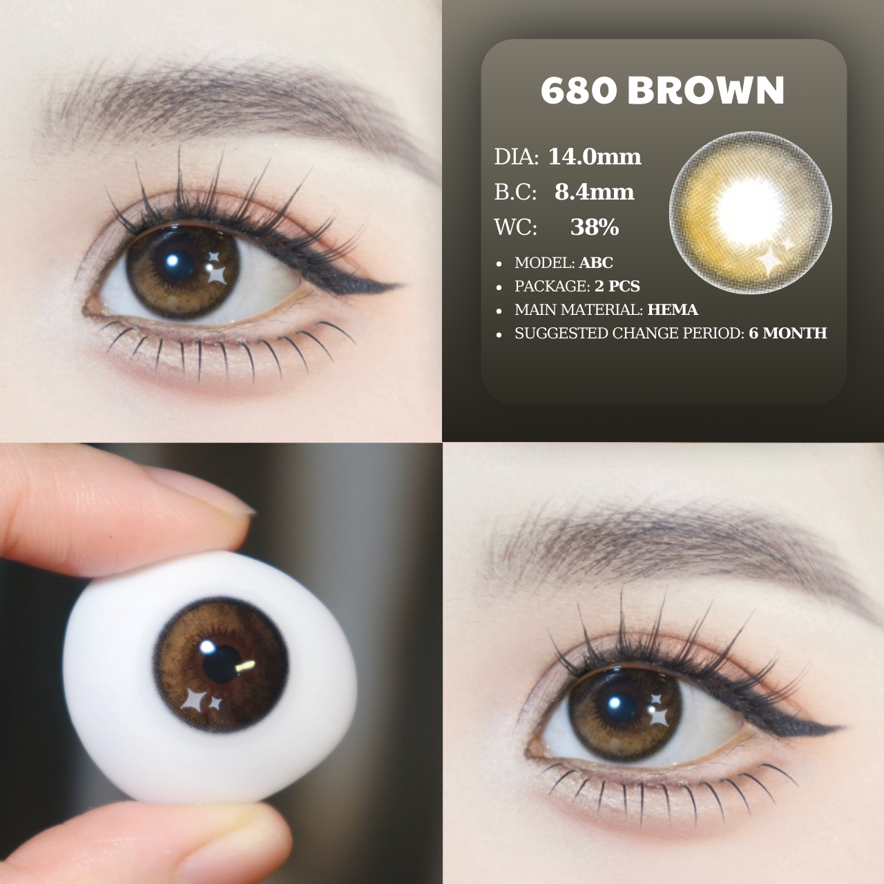 PP 680 BROWN - size nhỏ