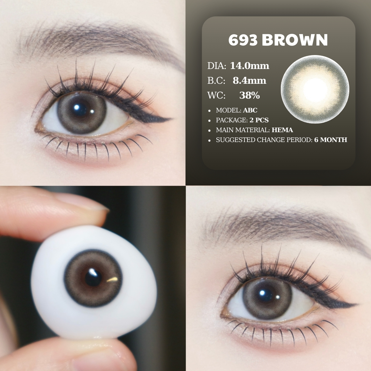 PP 693 BROWN - size nhỏ