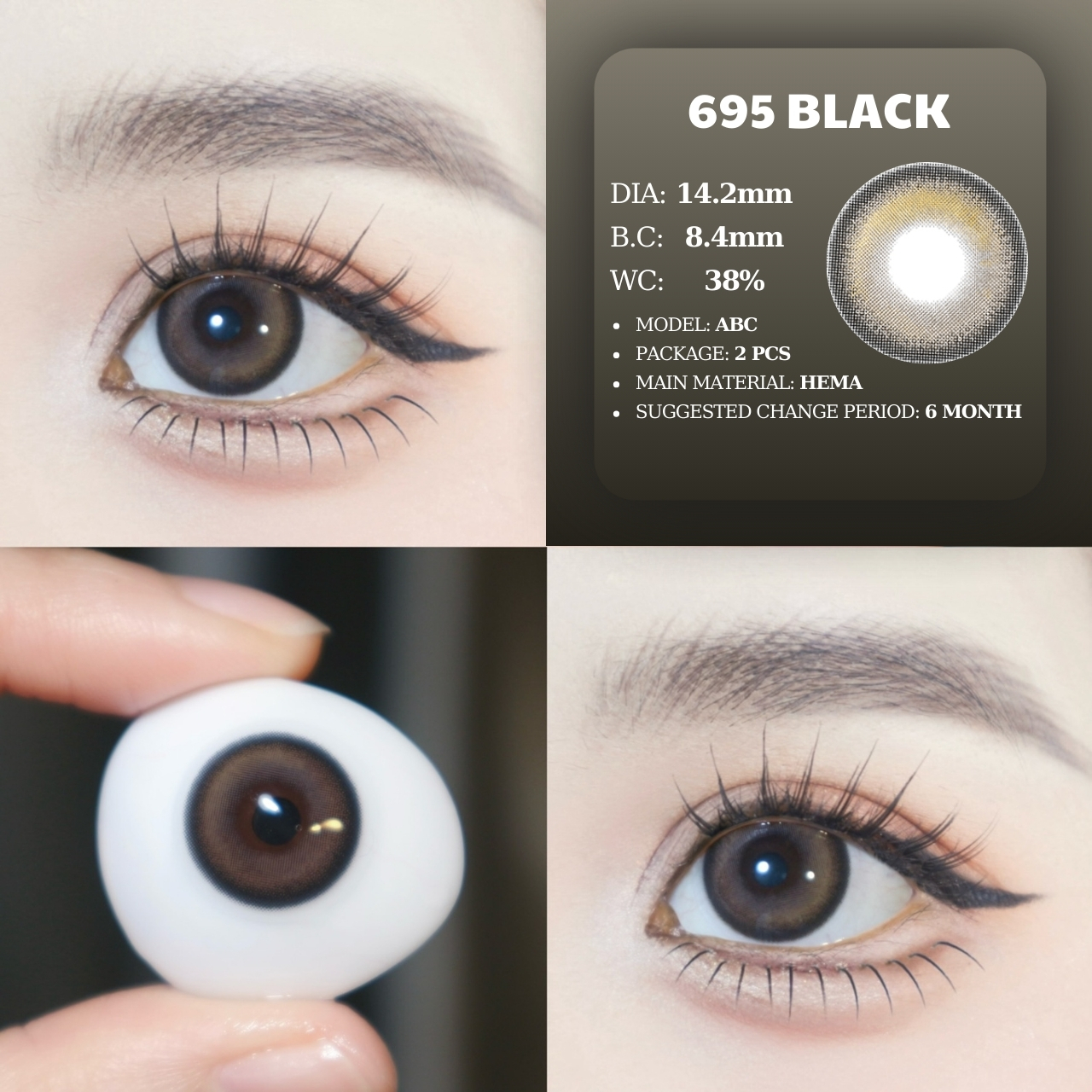 PP 695 BLACK - size vừa