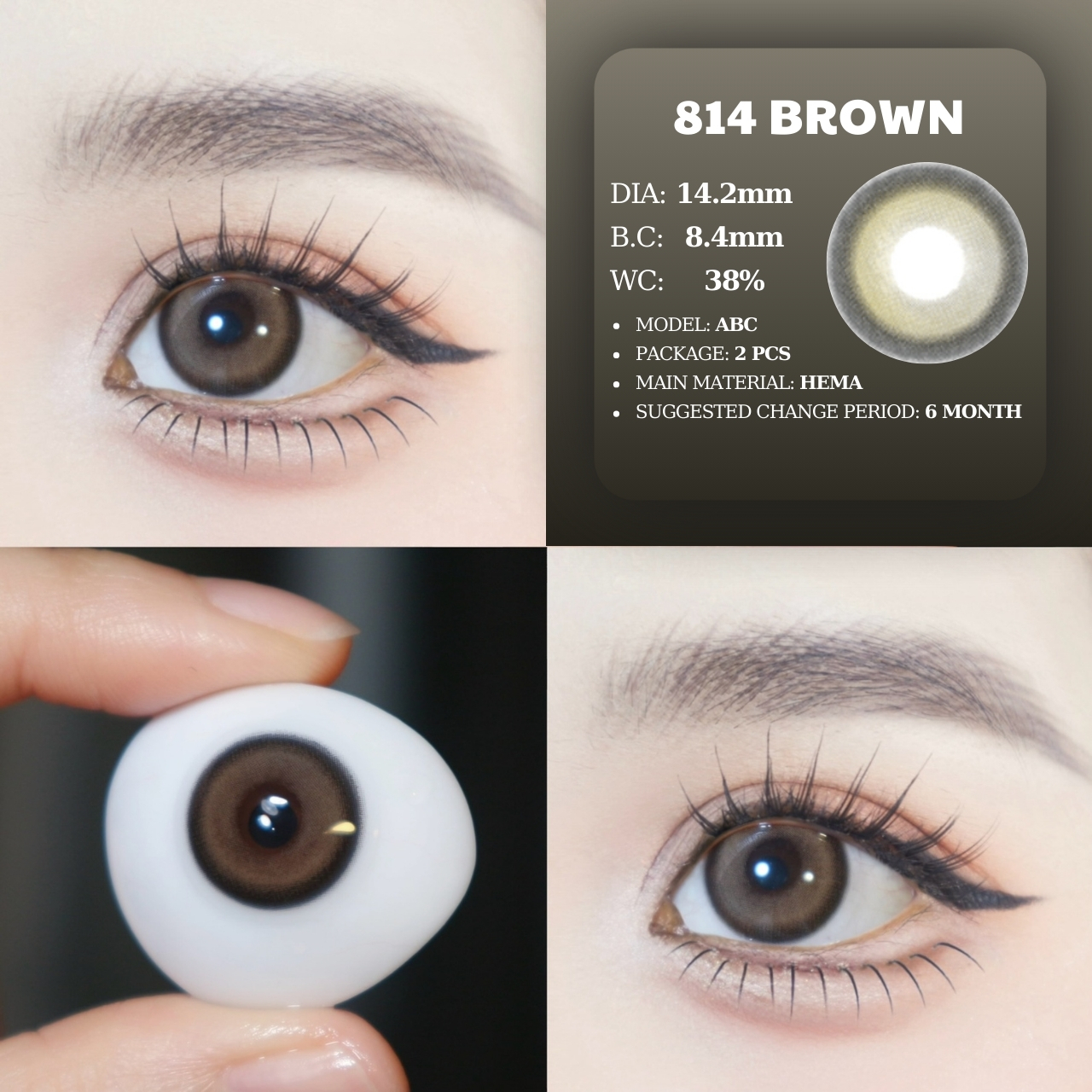PP 814 BROWN - size vừa