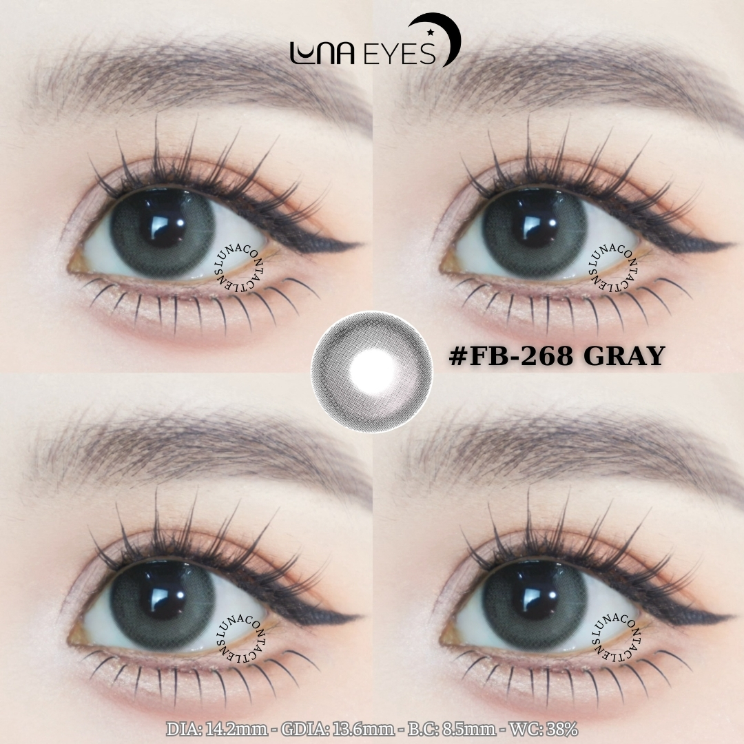 (Luna Eyes) FB-268 GRAY (ROSE) - size vừa