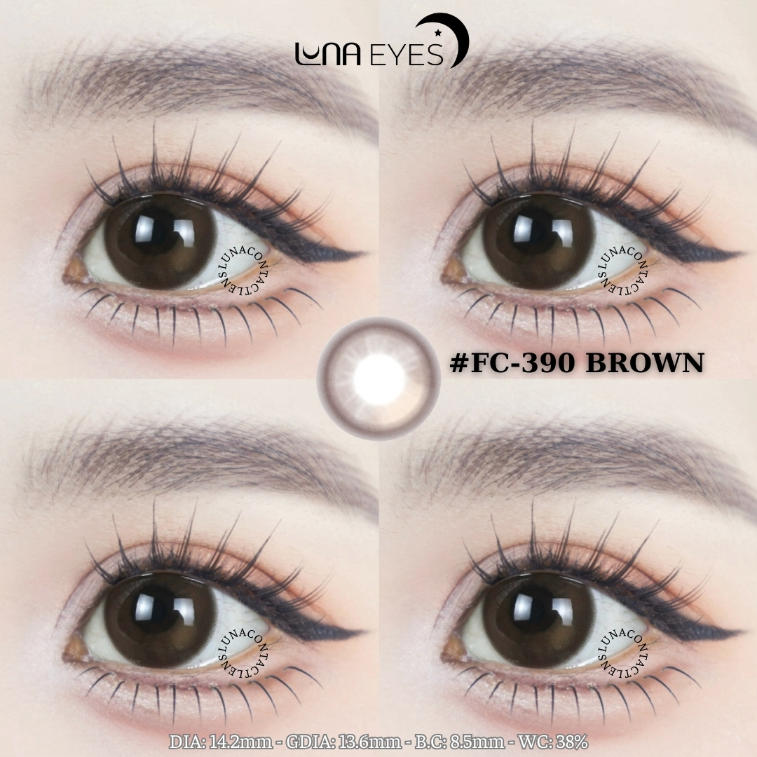 (Luna Eyes) FC-390 BROWN - size vừa