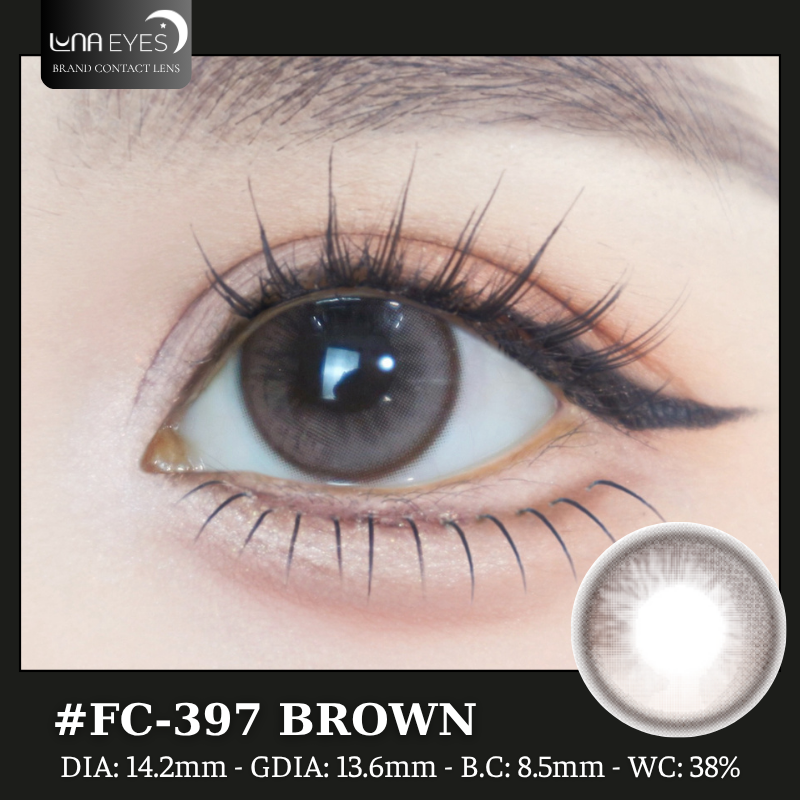 (Luna Eyes) FC-397 BROWN - size vừa