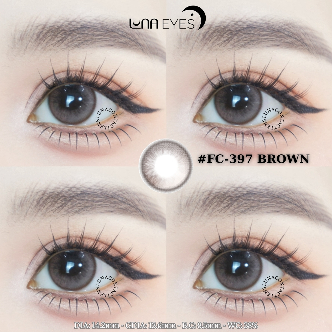 (Luna Eyes) FC-397 BROWN - size vừa