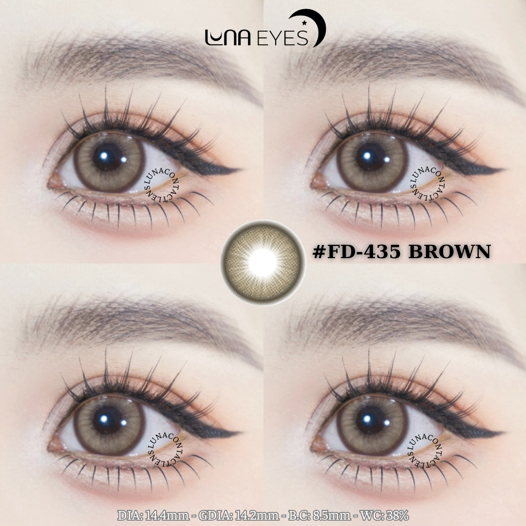 (Luna Eyes) FD-435 BROWN - size vừa