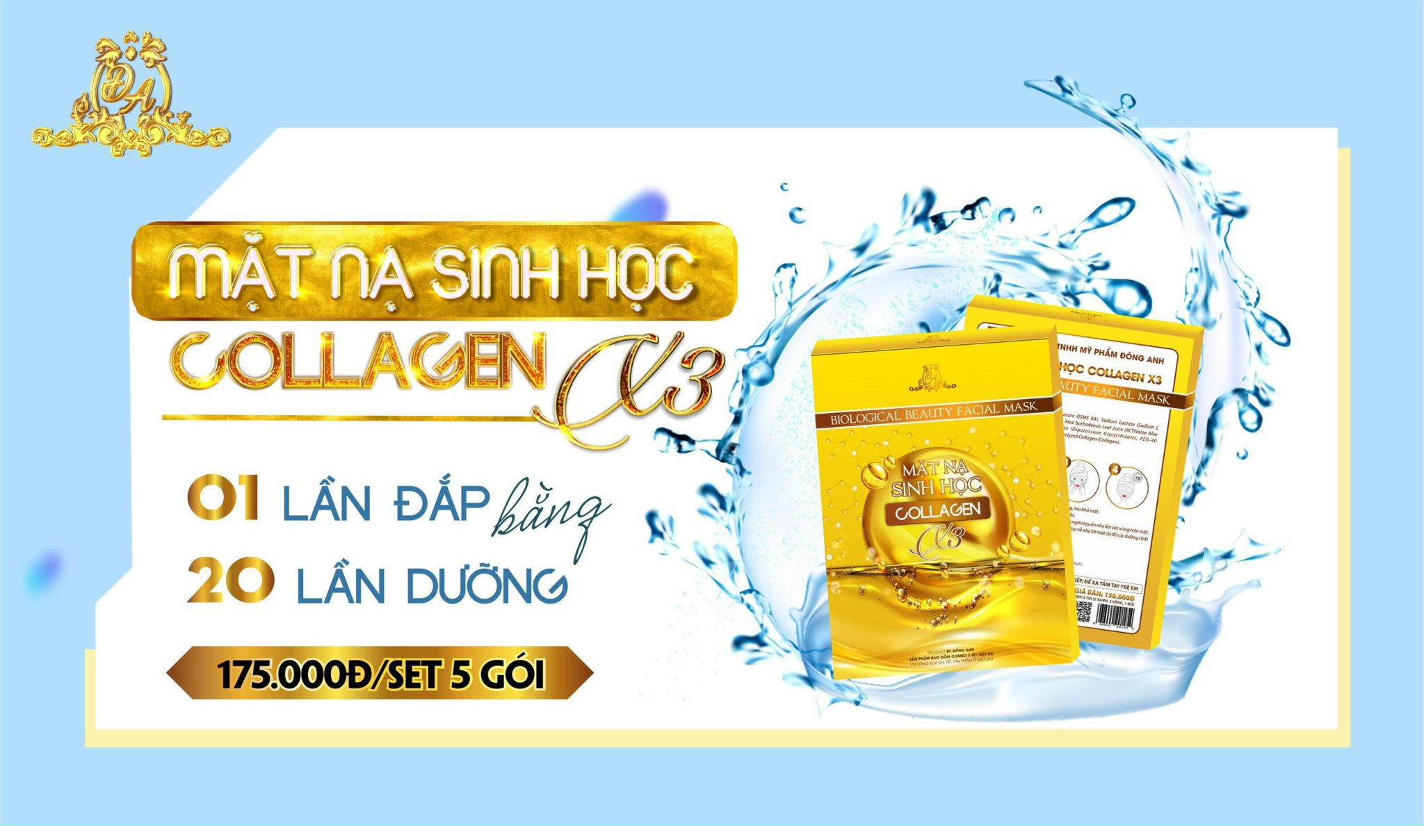 Nạ thạch cấp ẩm collagenx3