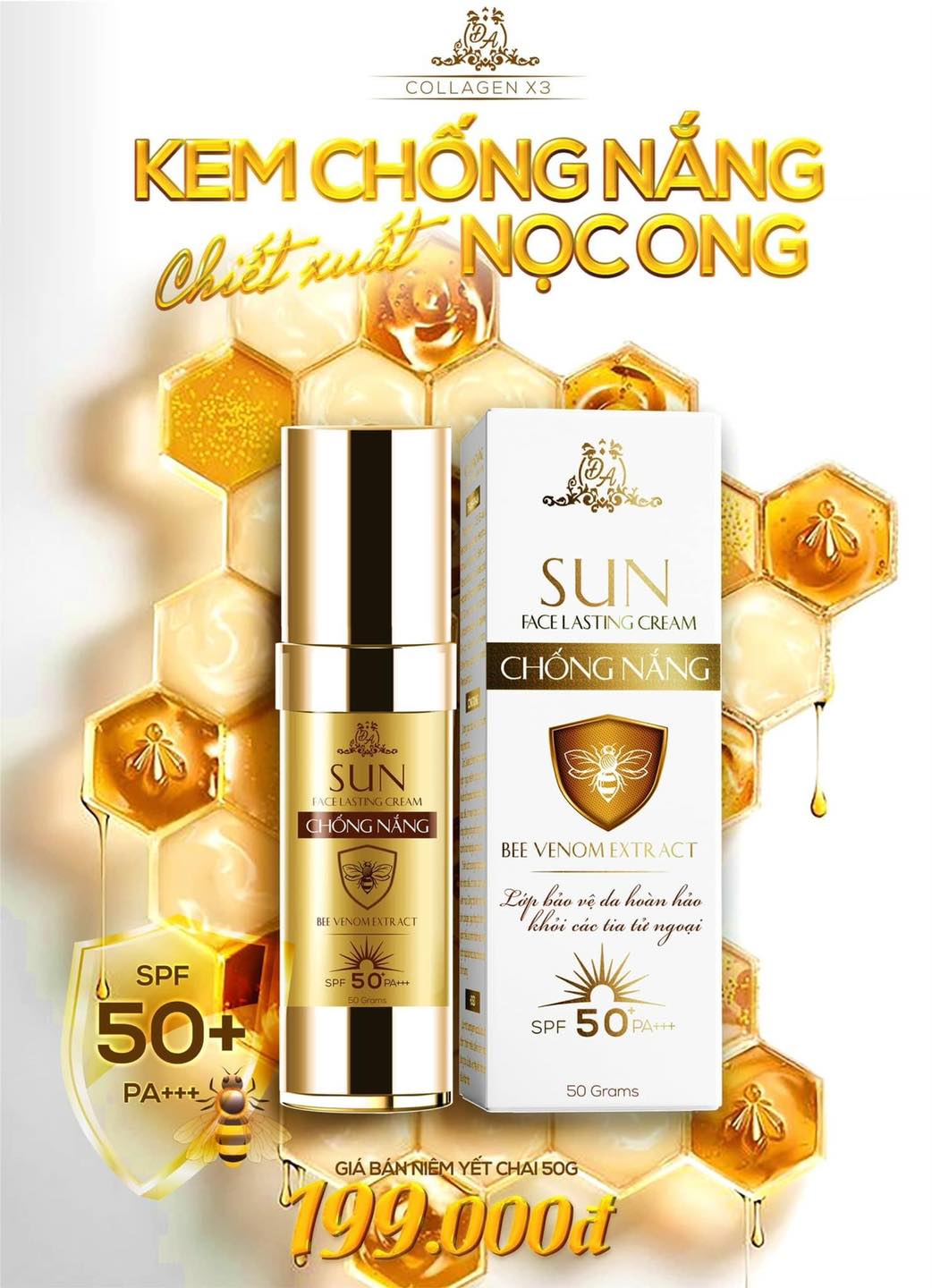 Chống nắng Nọc Ong Chúa [ mẫu củ ]