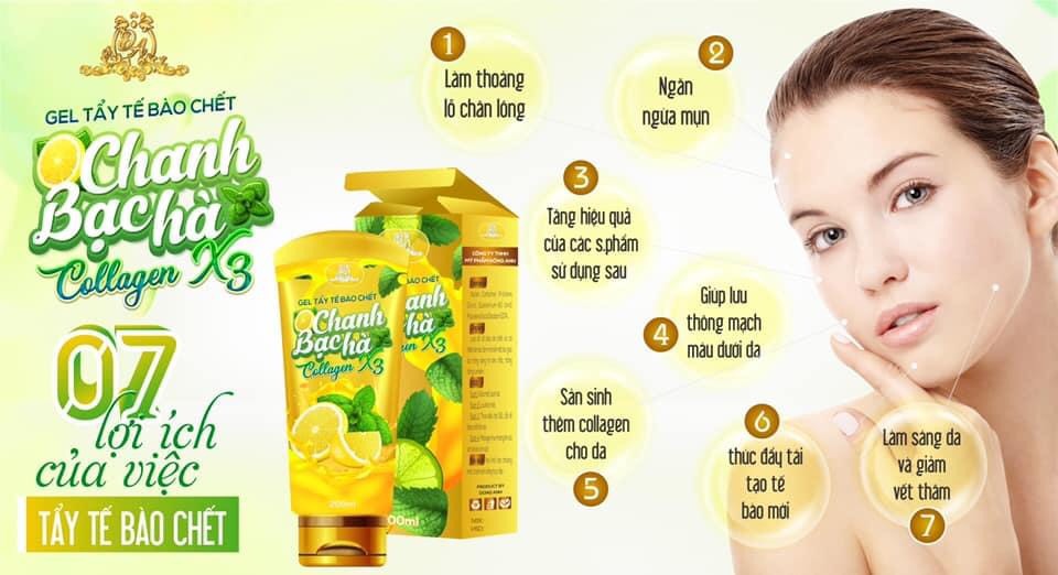Tẩy Tế Bào Chết Chanh & Bạc Hà