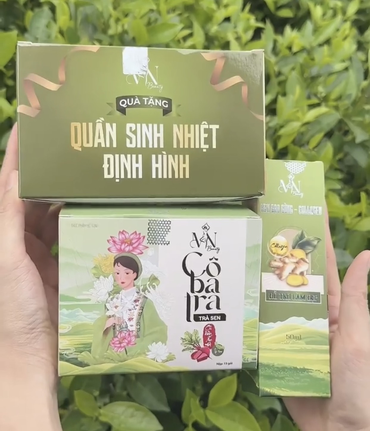Giảm Mỡ Bụng Cô Ba Trà [ Có Thẻ Cào Trúng Thưởng Cào Trúng 100% ] Tặng Quần Định Hình Eo,Tặng Tan Mỡ Cao Gừng