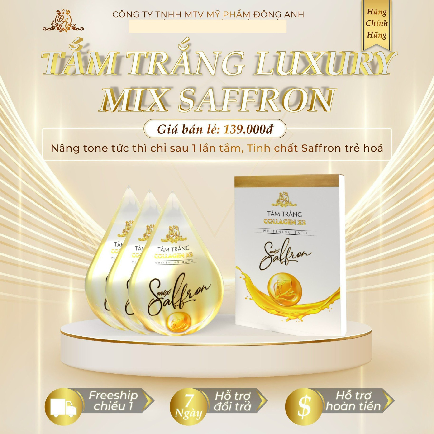 Tắm trắng Mix Saffron