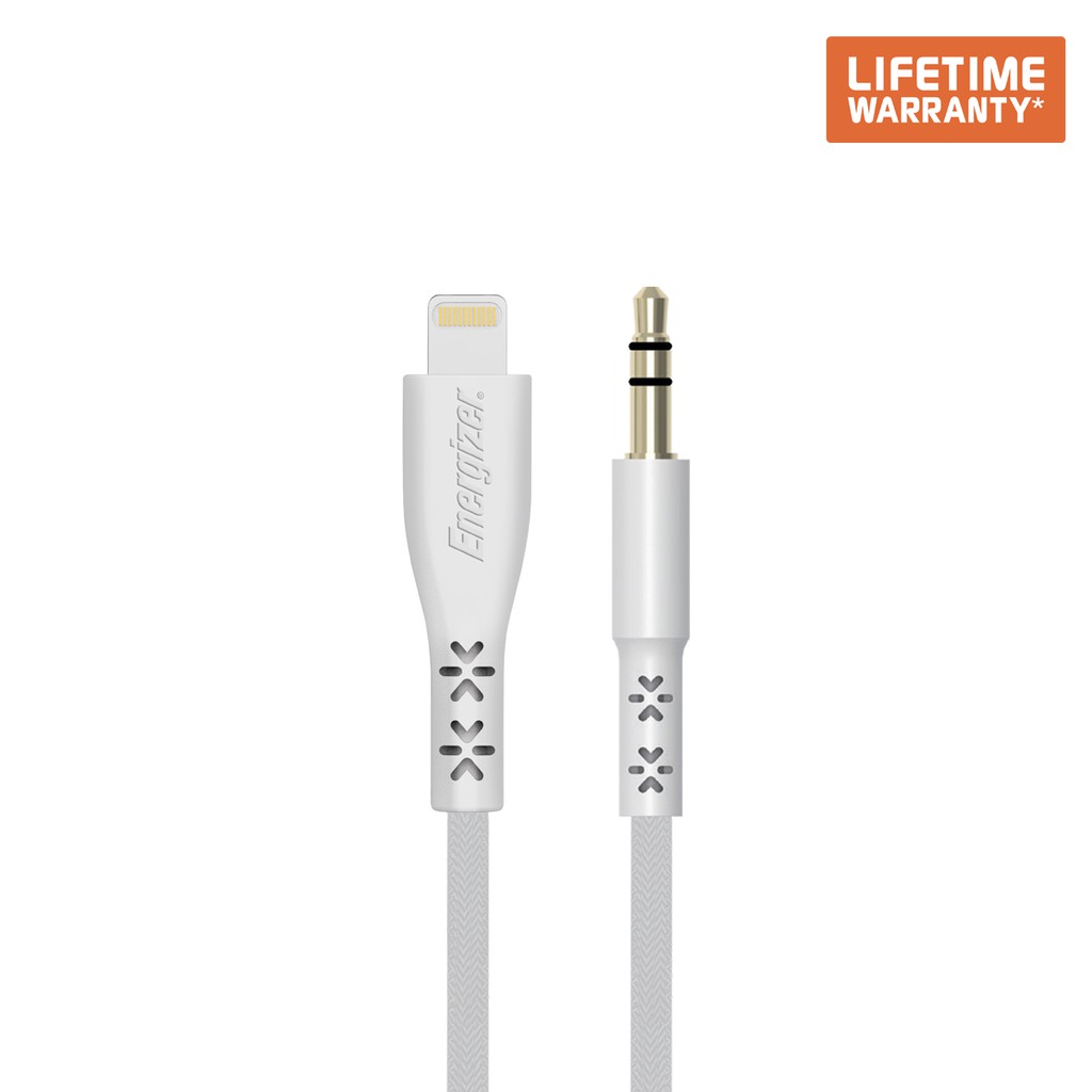 Cáp Lightning Lifetime warranty Audio Energizer-C41EUJALIHT