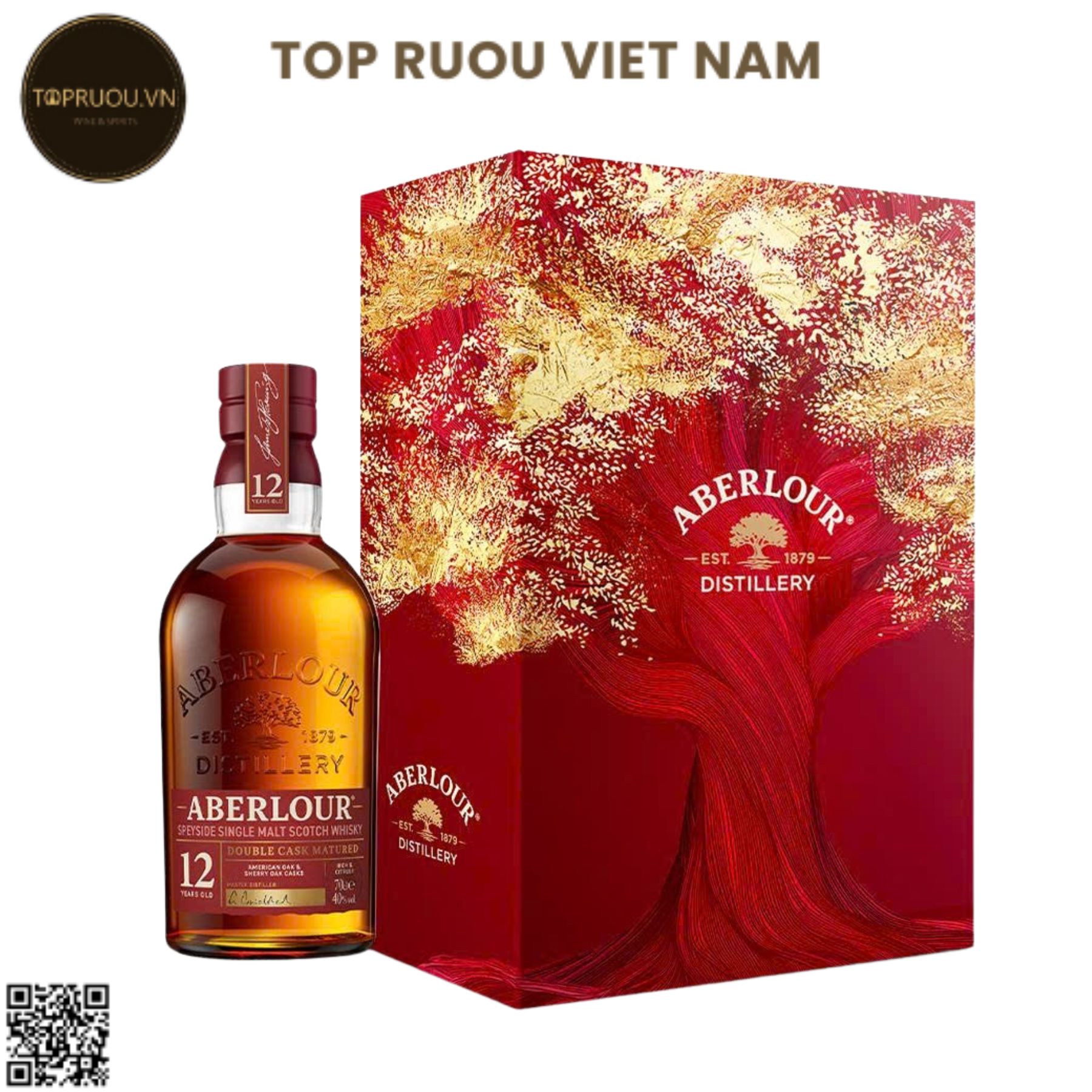 Hộp Qùa Tết Aberlour 12 Double Cask F26 - 750ml - 40% - Scotland