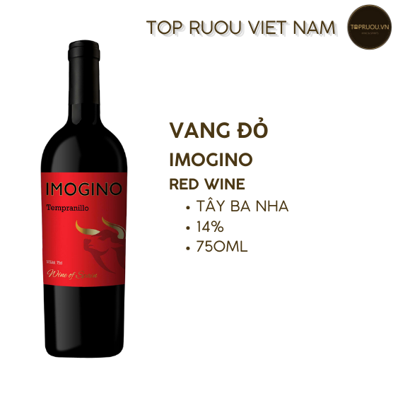Vang Đỏ Imogino - Cabernet Sauvignon - 750ml - 14% - Tây Ban Nha