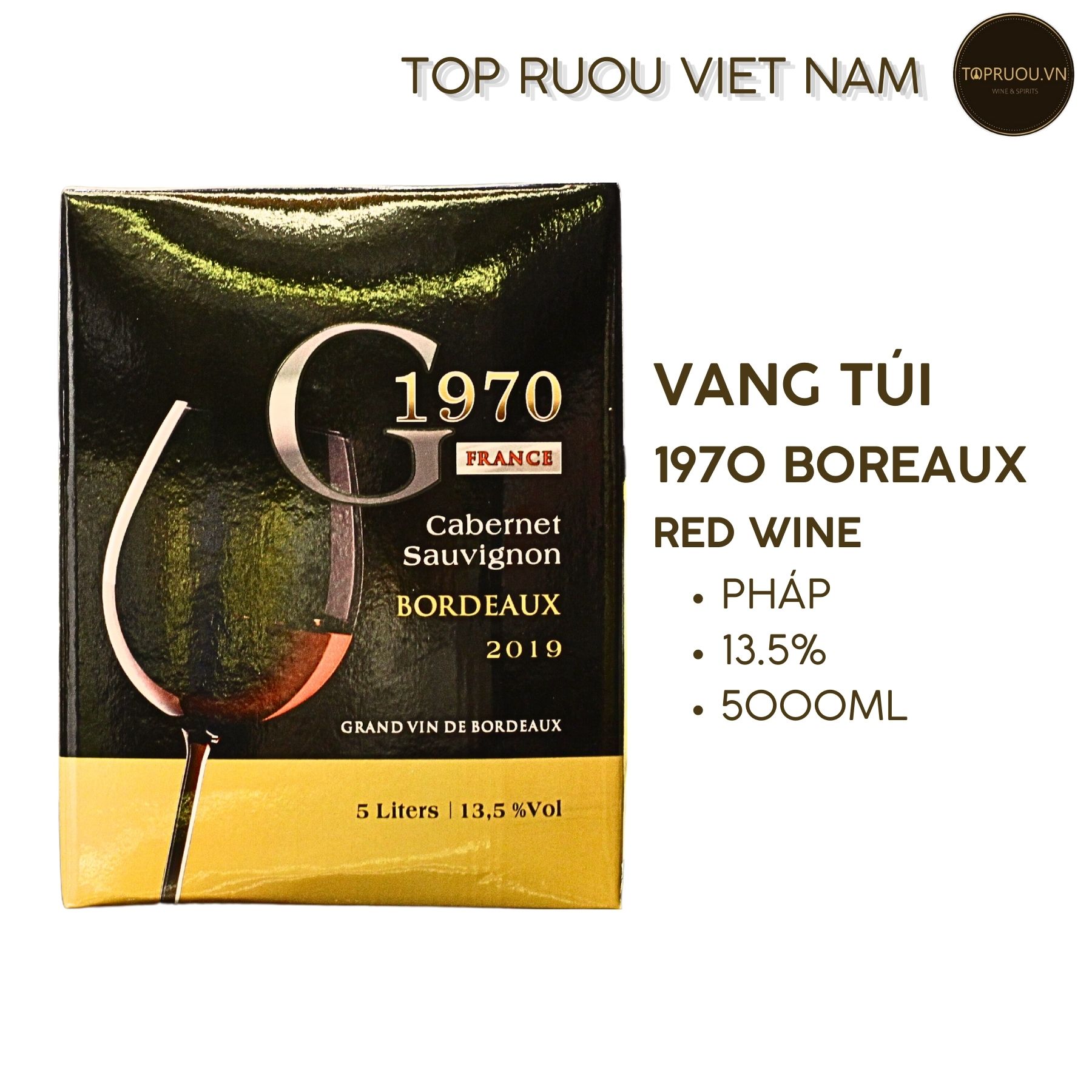 Vang Túi 1970 Boreaux - 5000ml - 13.5% - Pháp