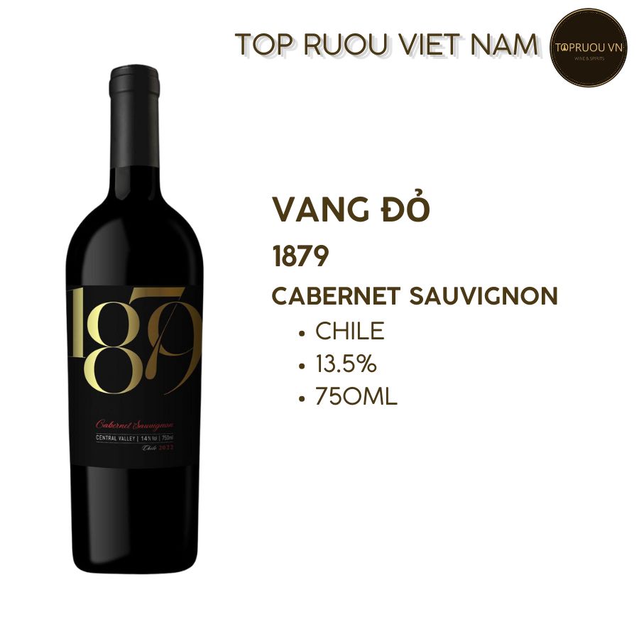 Rượu Vang Đỏ 1879 Cabernet Sauvignon 750ml - 13,5% - Chile
