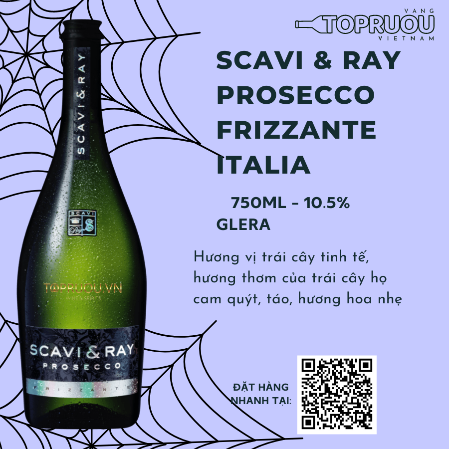 Vang Trắng Scavi & Ray Prosecco Frizzante DOC 750ml - Italia - 10.5%