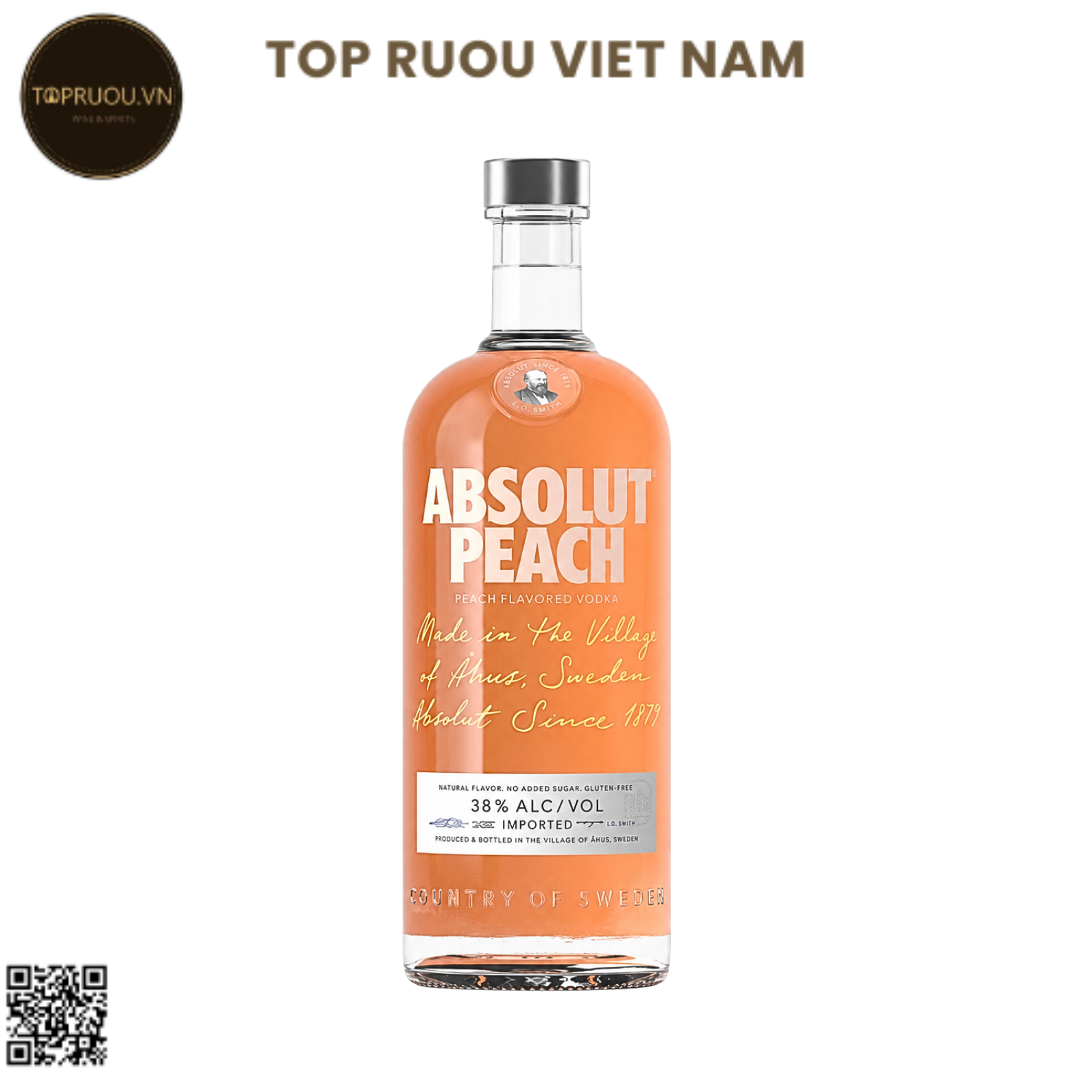 Vodka Absolut Apeach (Đào) - 1000ml - 38% - Thụy Điển