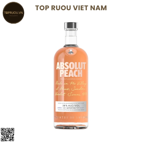 Vodka Absolut Apeach (Đào) - 700ml - 38% - Thụy Điển