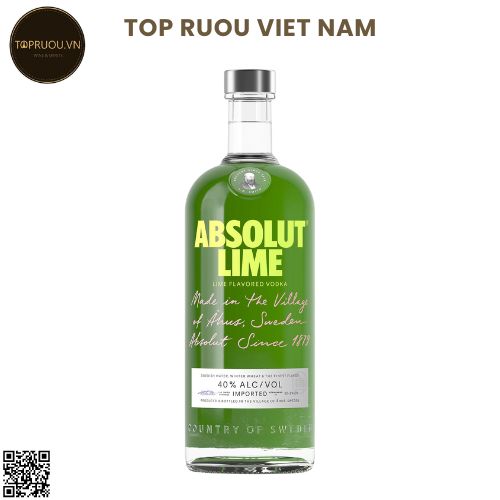 Vodka Absolut Lime  - 1000ml - 40% - Thụy Điển