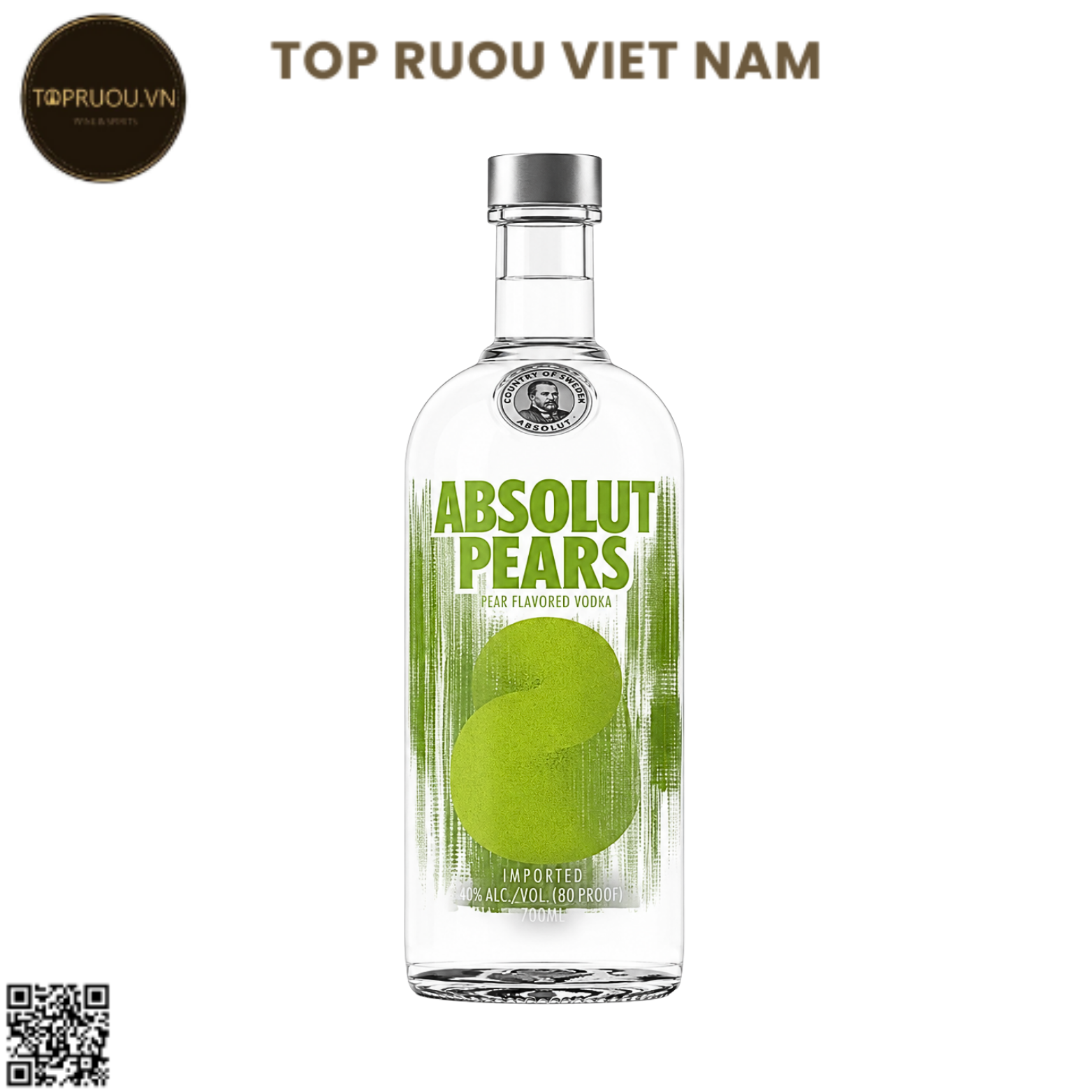 Vodka Absolut Pears (Lê) - 700ml - 40% - Thụy Điển