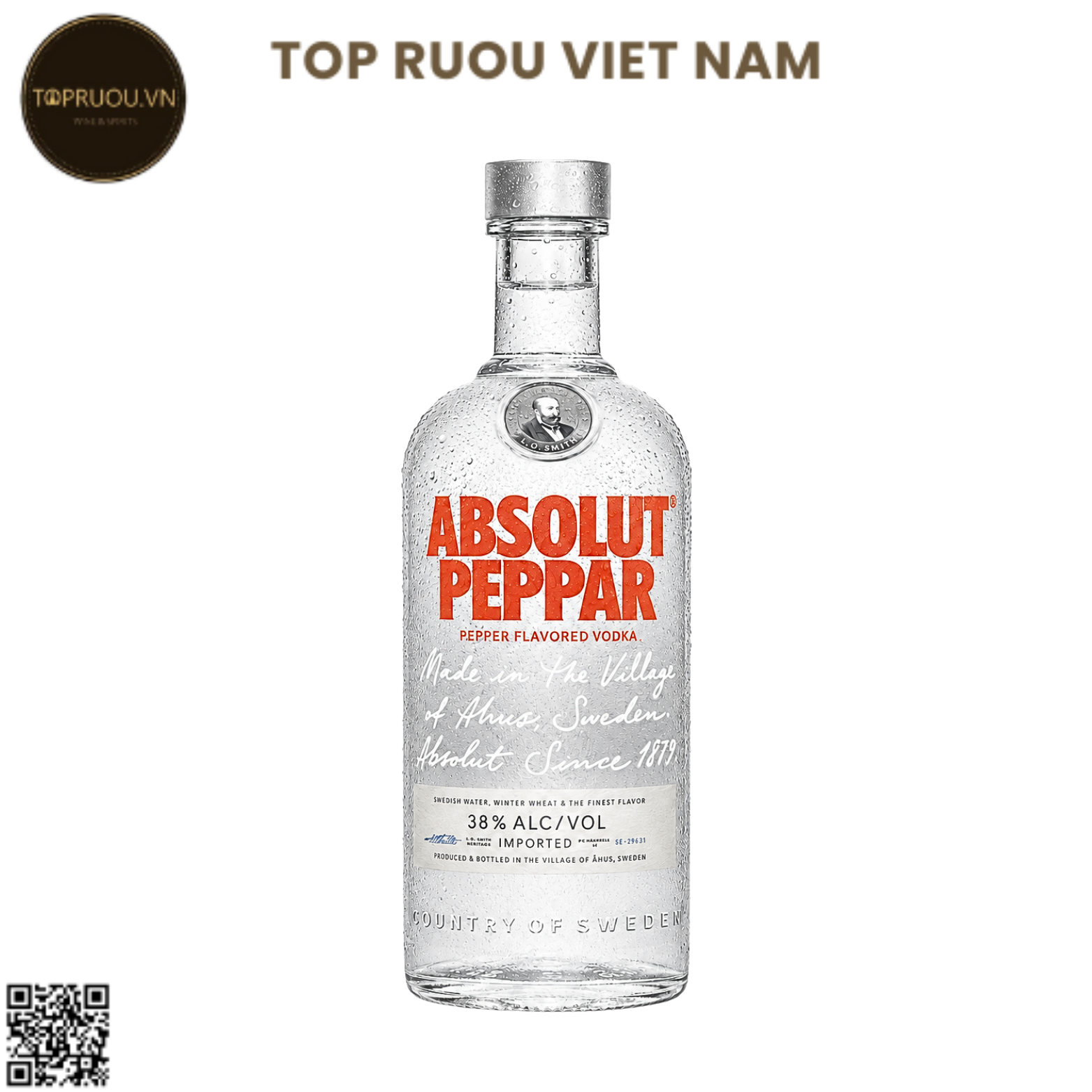 Vodka Absolut Peppar (Ớt) - 700ml - 40% - Thụy Điển