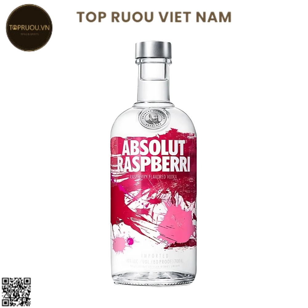 Vodka Absolut Raspberri (Mâm Xôi) - 700ml - 40%  - Thụy Điển