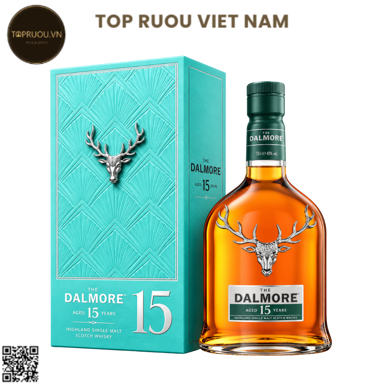 Hộp Quà Whisky The Dalmore 15 Single Malt F27 (Kèm Túi Hãng) - 700ml - 40% - Scotland