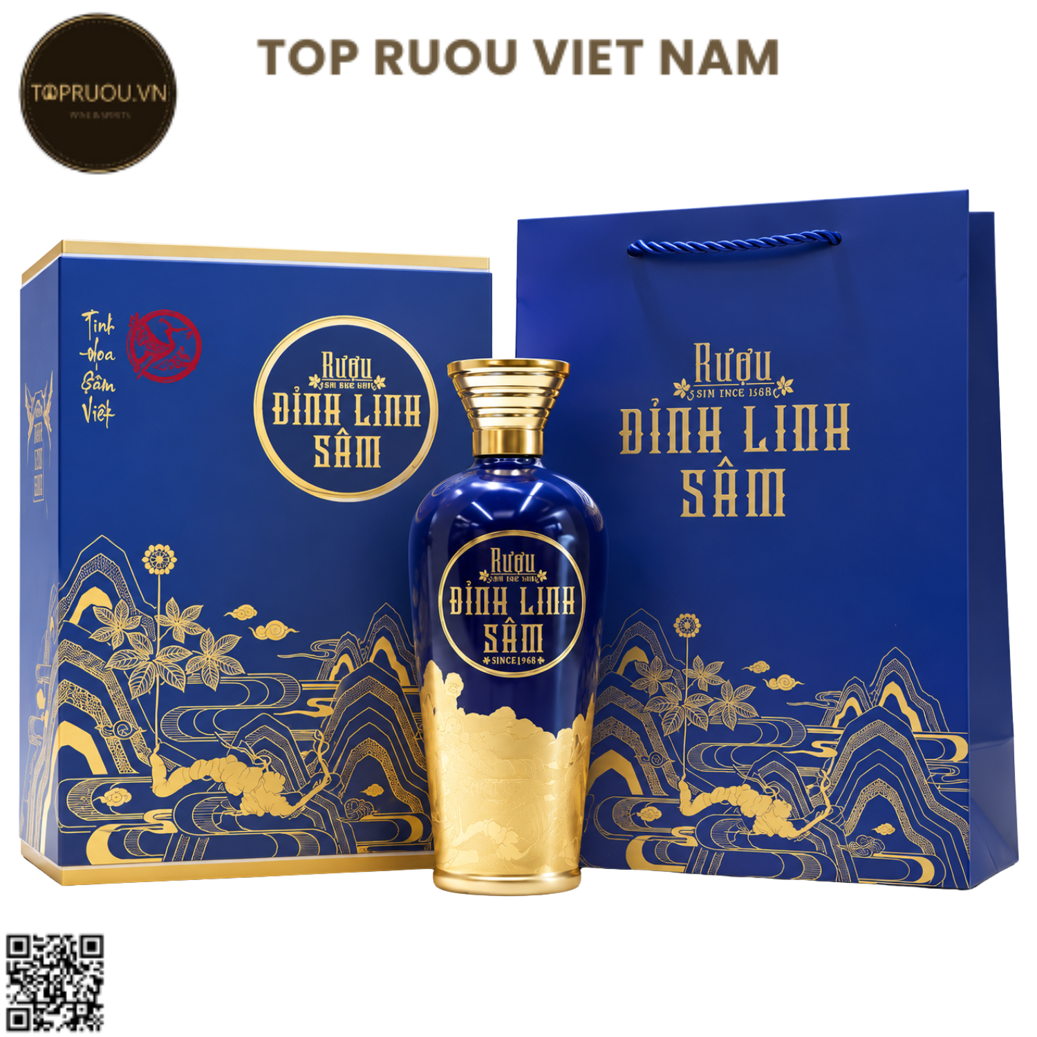Rượu Sâm Ngọc Linh Đỉnh Linh Sâm Imperial - 650ml - 22% - Việt Nam